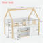 Lit mezzanine bas avec tablettes, armoires et lumières à DEL-1666115212