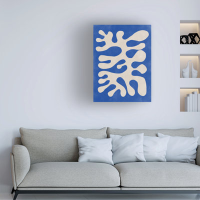 «Bolologia indigo» sur toile par Elena Ristova