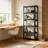 Modern Home Office 68" 5-Tier Transparent Display Cabinet Acrylic Flip Door Curio Cabinet Floor-Standing Showcase Bookshelf For Living Room Bedroom-109080844