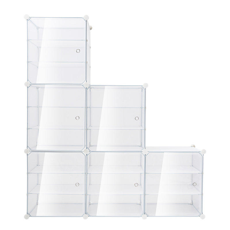 72 Pair Freestanding Stackle Shoe Storage Cabinet