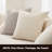 Butter Cream Boucle Pillow Cover 20x20 Farmhouse Style, Soft Textured Square Cover with Hidden Zipper for Cottage Living Room Decor-101750613-101750617