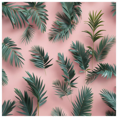Rideaux de douche Green Palm Leaves