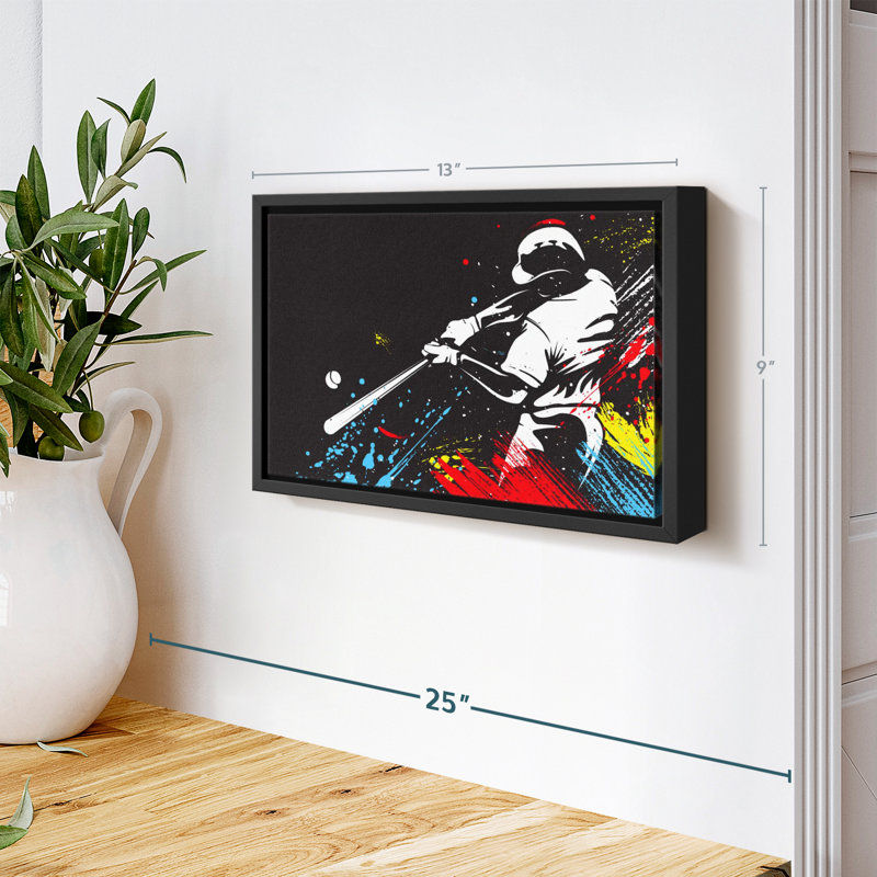 «Baseball Splash Abstract», H 9 po x l 13 po