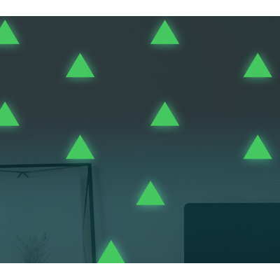 Triangle Glow in Dark Wall Sticker