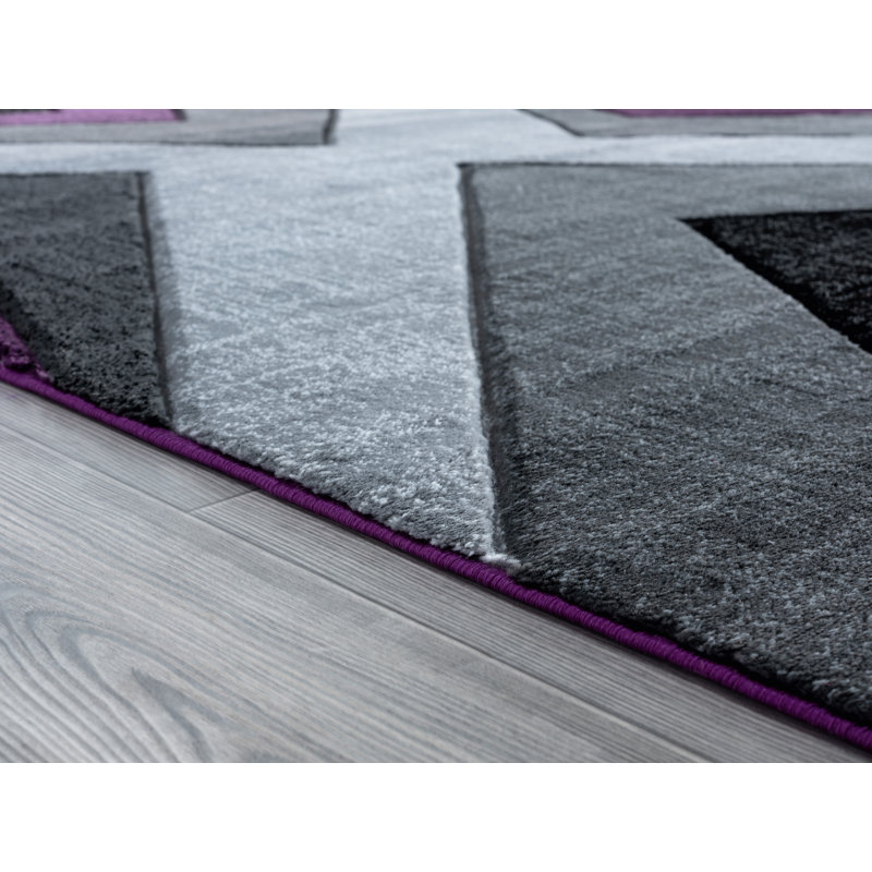 Zonia Synthetic Abstract Indoor Rug, Rectangle 7'10" x 10'6"