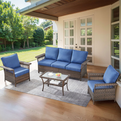Mayeli 5 - Person Outdoor Seating Group by Latitude Run