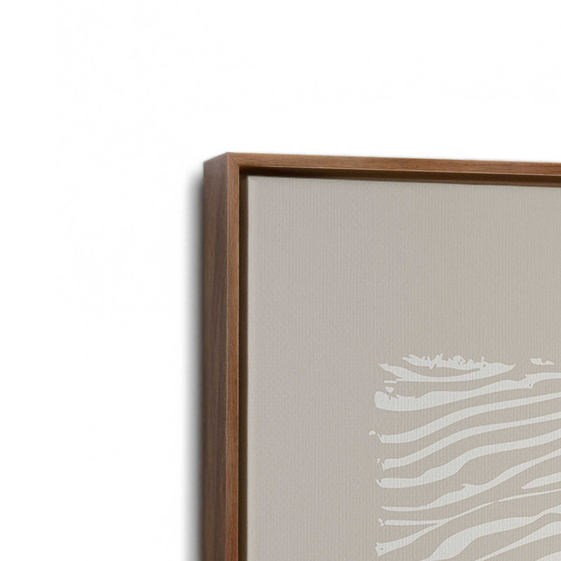 Whisper Lines Set of 2 Prints, Walnut Floater Frame, 18" x 12"