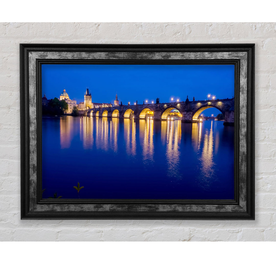 Charles Bridge Blues - Einzelner Bilderrahmen Kunstdrucke