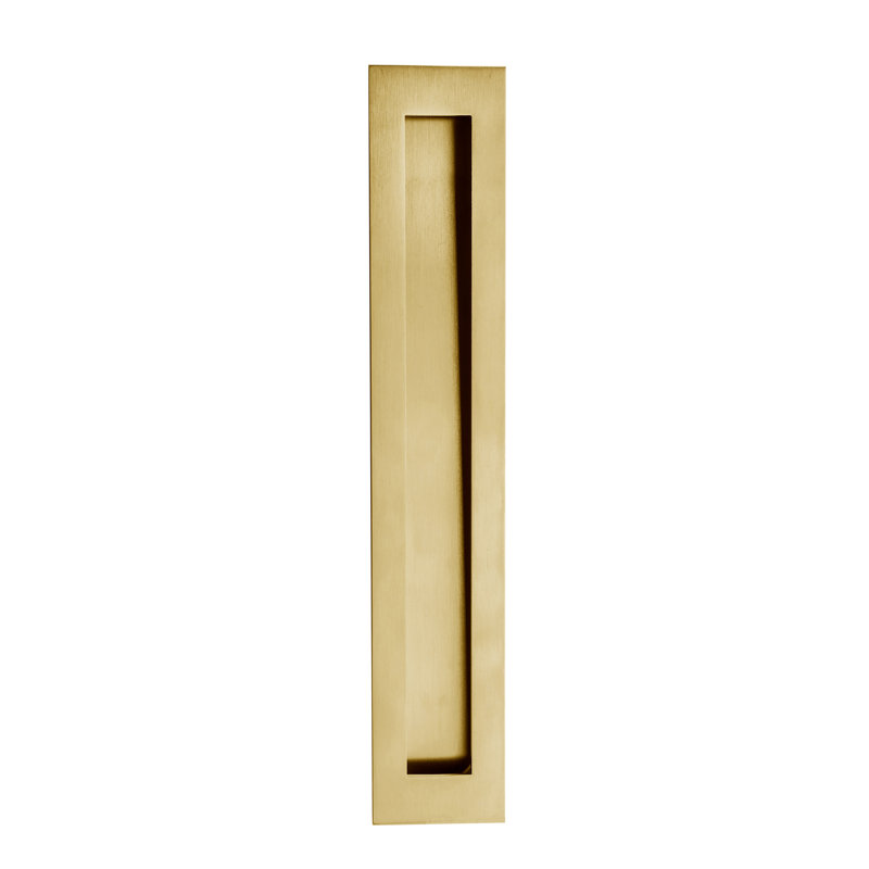 Poignée rectangulaire 11,8 po, Laiton satiné