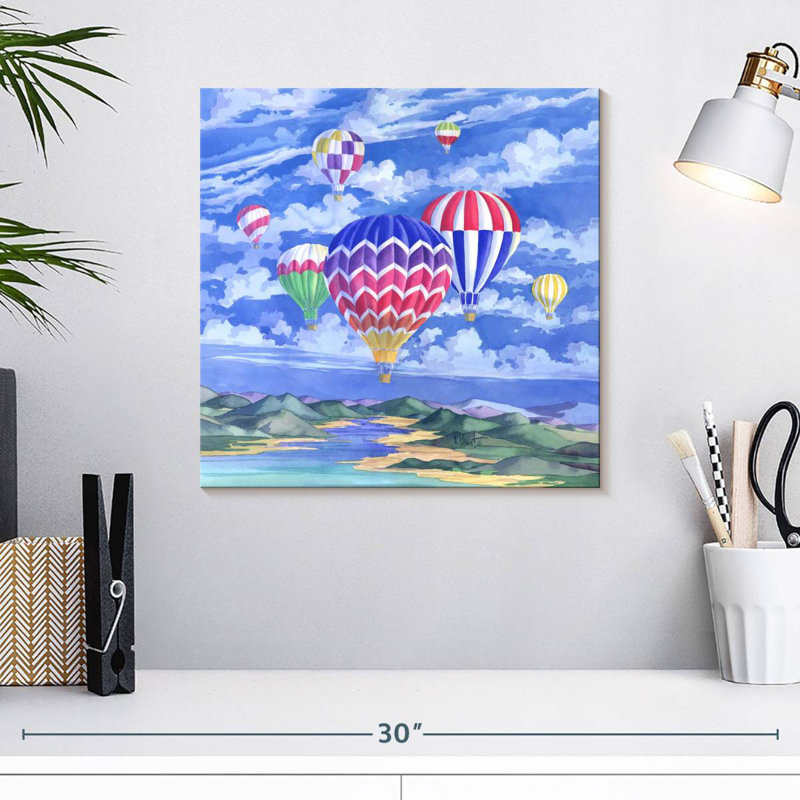 Mehar Balloons Painting, 16" H x 16" W