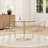 Dining Table Set For 4, 35" Glass Top Kitchen Table And Chairs For Small Spaces-123294122