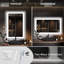 Miroir de salle de bain multifonctionnel éclairé-72547434