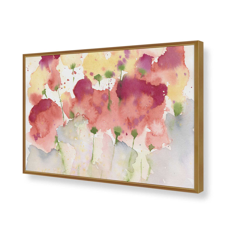 Éclat de fleurs, Or poli, H 9,25 po x l 11,25 po