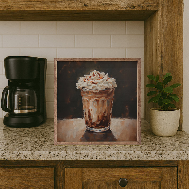 Moka Frappe, H 4 po x l 4 po