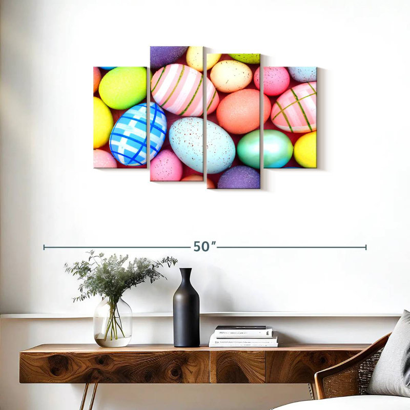 Lelend Pastel Easter Eggs, 22"H x 36"W