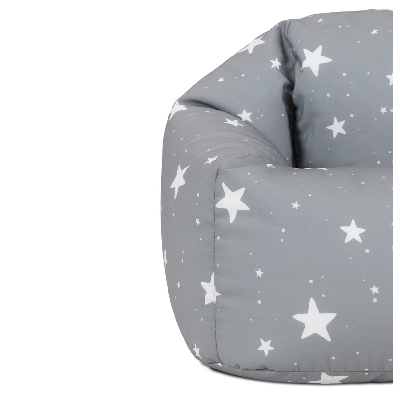 Kids Starry Skies Print Classic Bean Bag, Grey
