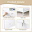 Commode de rangement 35,4 po à 4 tiroirs, armoire polyvalente pour l'organisation à domicile