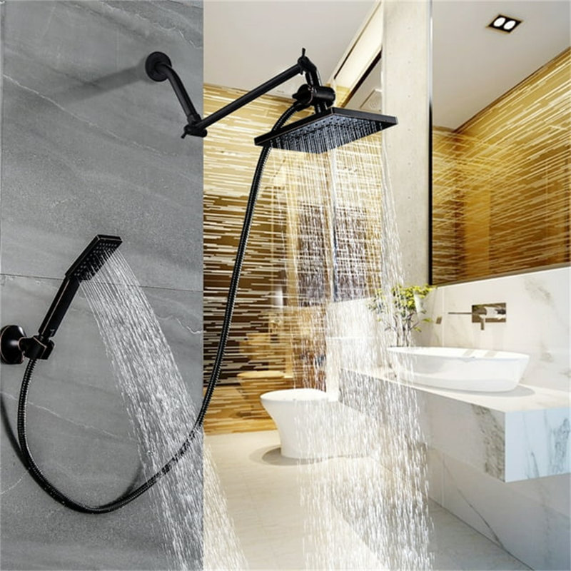 Rain Dual Shower Head 1.75 GPM GPM, Oil Rubbed Bronze