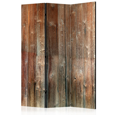 Giule 135cm W x 172cm H 3 - Panel Solid Wood Folding Room Divider
