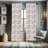 Floral Semi-Sheer Rod Pocket Sliding Panel-1467235936