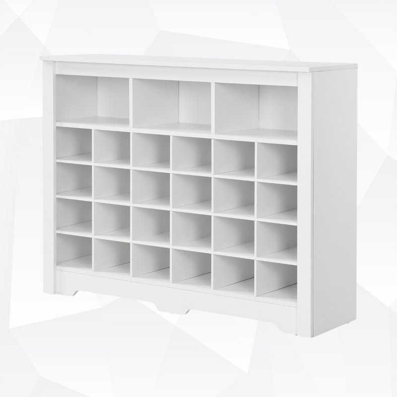 30 Pairs Shoe Storage Cabinet, White