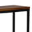 Modern Black 31" x 14" x 34" Console Table with Steel Frame and Shelf Storage