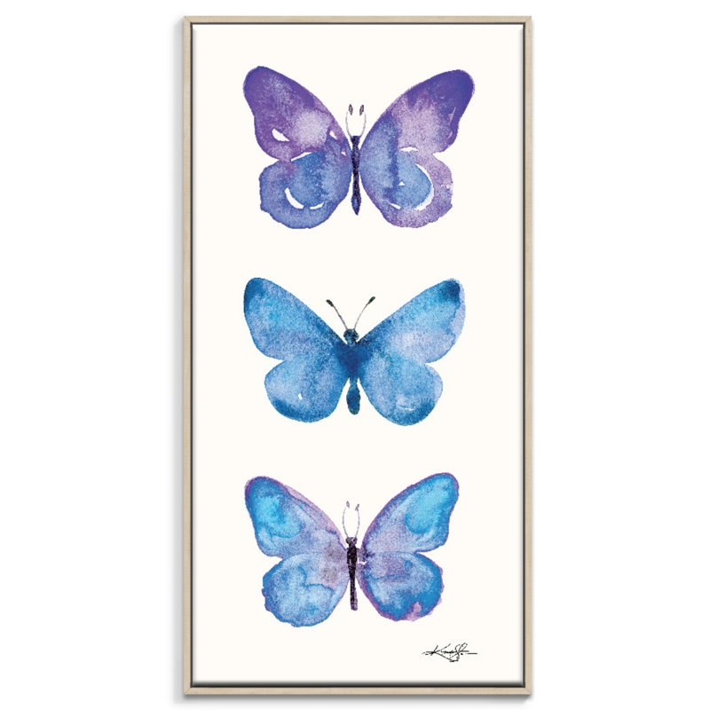 Kathy Morton Stanion - Painting on Canvas, 61cm H x 31cm W, Timber Floater Framed