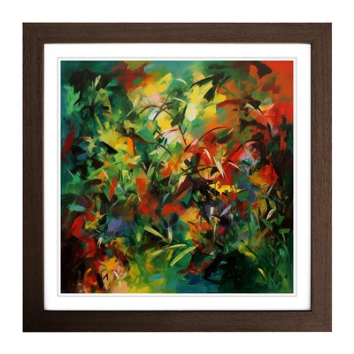 Jungle Abstract Expressionism - Framed Print