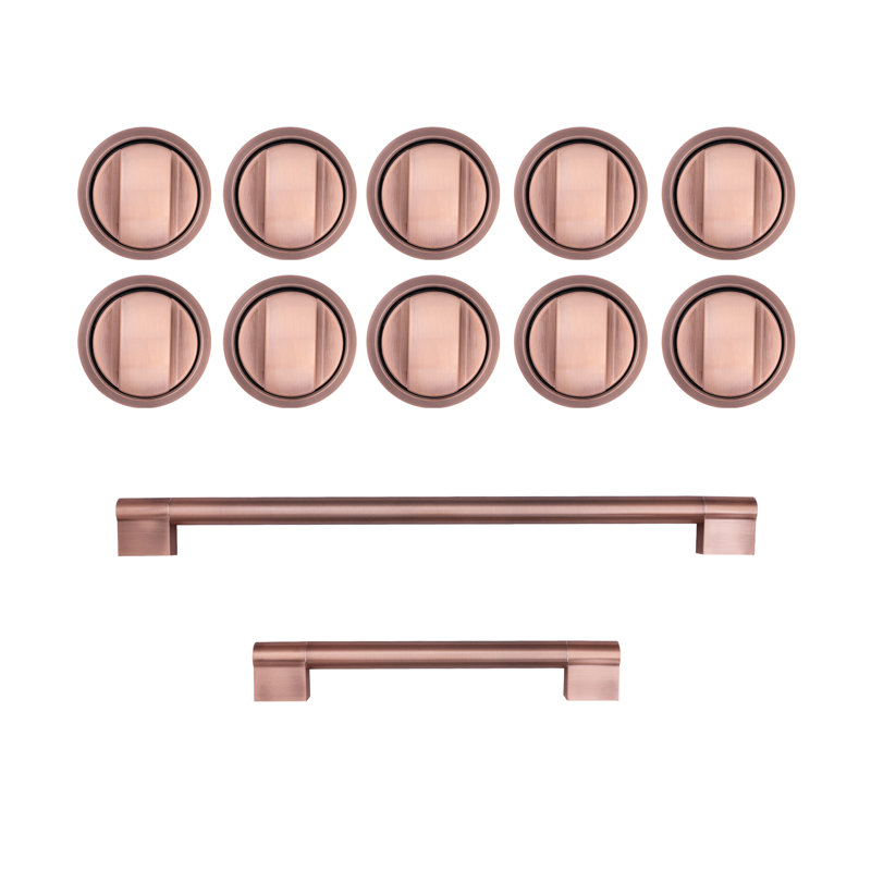 Ensemble de poignée et bouton, Or rose