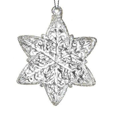 7cm Glass Holiday Shaped Ornament