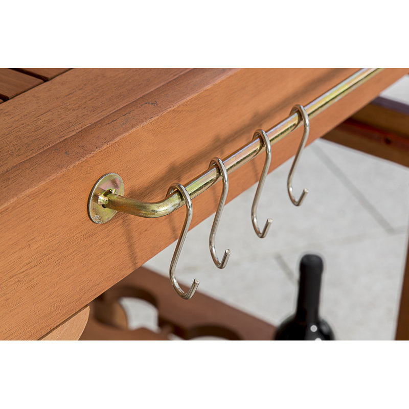 Aaniya Solid Wood Bar Cart
