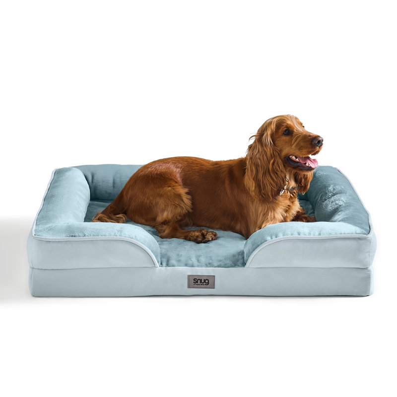 Snug Orthopaedic Pet Bed, Medium: 16.5cm H x 72cm W x 58cm D, Blue