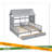 Twin Size House Platform Beds With Two Drawers For Shared Beds, Combination Of 2 Side By Side Twin Size Beds-1043893008