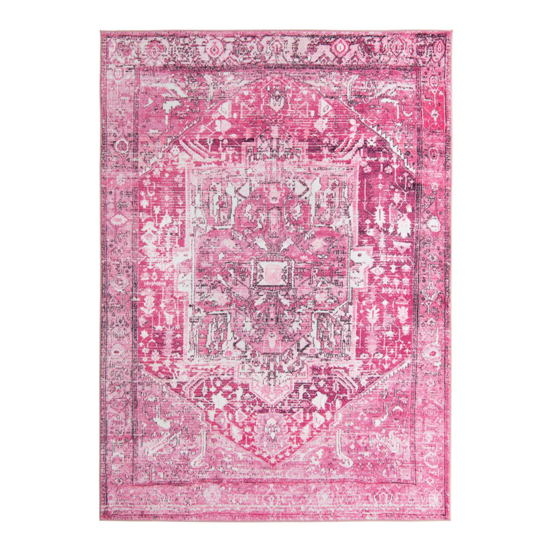 Oriental Indoor Rug, Rectangle 6'7" x 9'