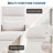 Recliner Chair Living Room Recliner Adjustable Backrest & Footrest with Charging Ports(Brown)-1035746468