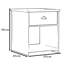 Zack Farmhouse 1 Drawer Bedside Cabinet