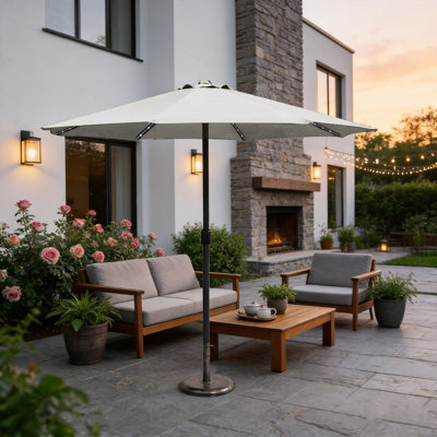 PAU 294cm Lighted Market Parasol