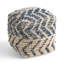 Pouf en laine et coton Alina, siège ou repose-pieds durable et élégant pour les intérieurs modernes, parfait pour les petits espaces