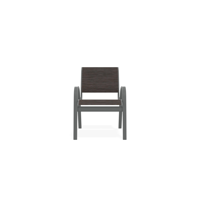 Aruba II Outdoor Dining Chair, James, Graphite