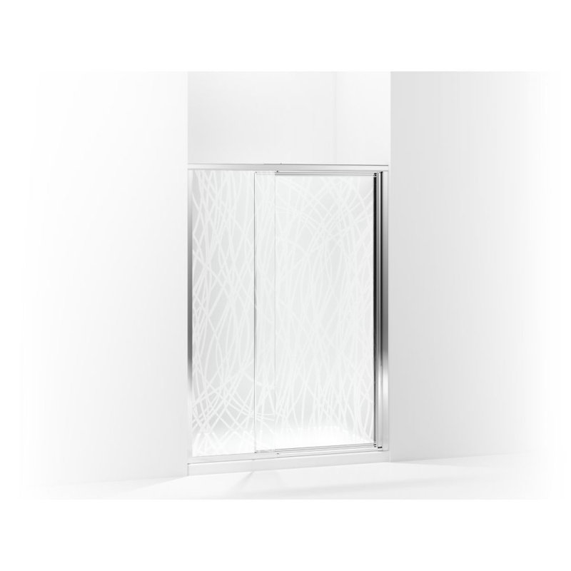 Vista Pivot II 48" x 65.5'' Pivot Shower Door, Silver