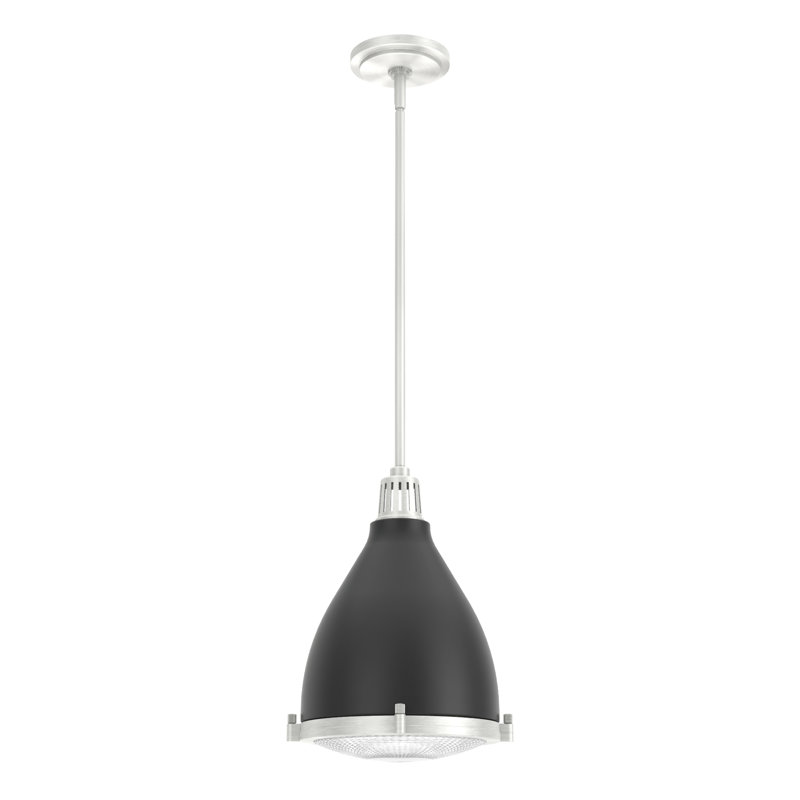 Bluff View 3 - Light Dome Pendant, Flat Matte Black, Small, 1 Light