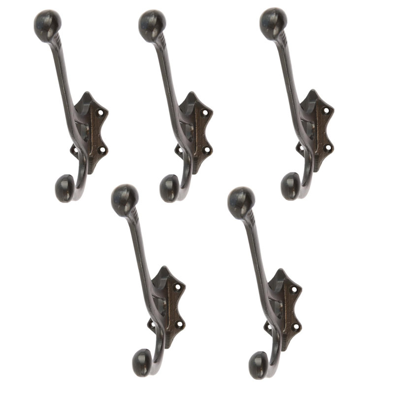 Leaf Backed Iron Wall Wall Hook