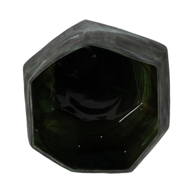 Savu Handmade Glass Table Vase, 10" H x 13" W x 13" D