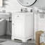 Meuble-lavabo de 20 pouces avec lavabo, porte à fermeture douce et tablette réglable pour un rangement efficace-126233217