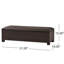 PE WICKER STORAGE BENCH Suitable For Bedroom,Fitting Room, Storage Room, Dining Room, And Living Room,Etc.