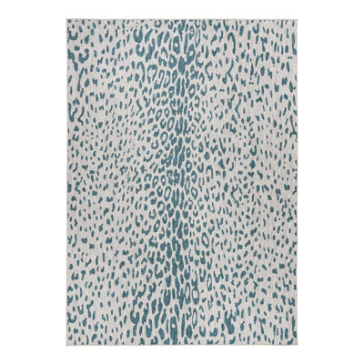 Teal Samburu Indoor/Outdoor Safari Rug