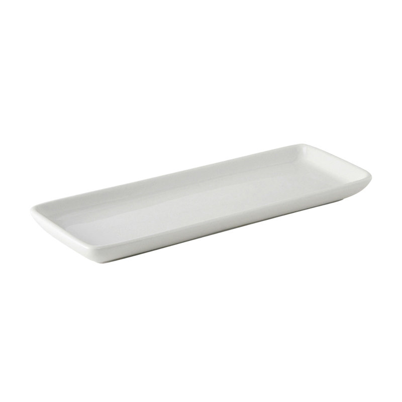 Plateau Duratux, Blanc porcelaine, H 1,25 po x l 13,5 po x P 5 po
