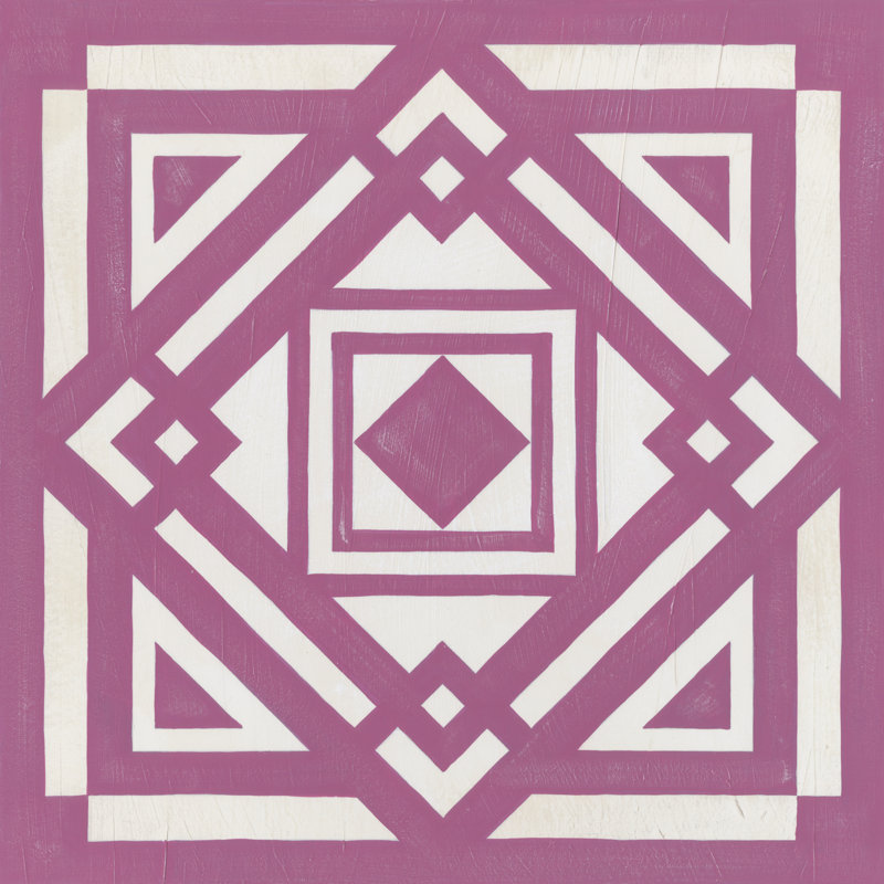 Modern Quilt VI - Wrapped Canvas Print, 30cm H x 30cm W