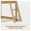 Lit simple mezzanine bas en chêne, structure en bois de pin massif convertible pour enfants