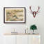 The Cranes Beside a Lake by Hashimoto Gaho - Picture Frame Painting Print on MDF-55642248-55642247